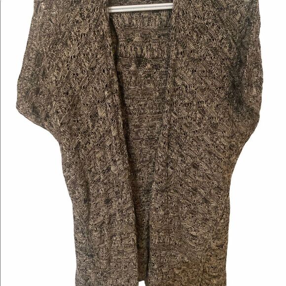 Women’s Artisan NY Long Sleeveless Sweater Vest  Gray/Brown Size Large - Picture 8 of 10
